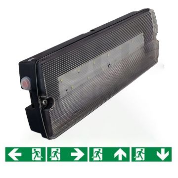 EDISON Schwarz / Not- oder Fluchtwegbeleuchtung